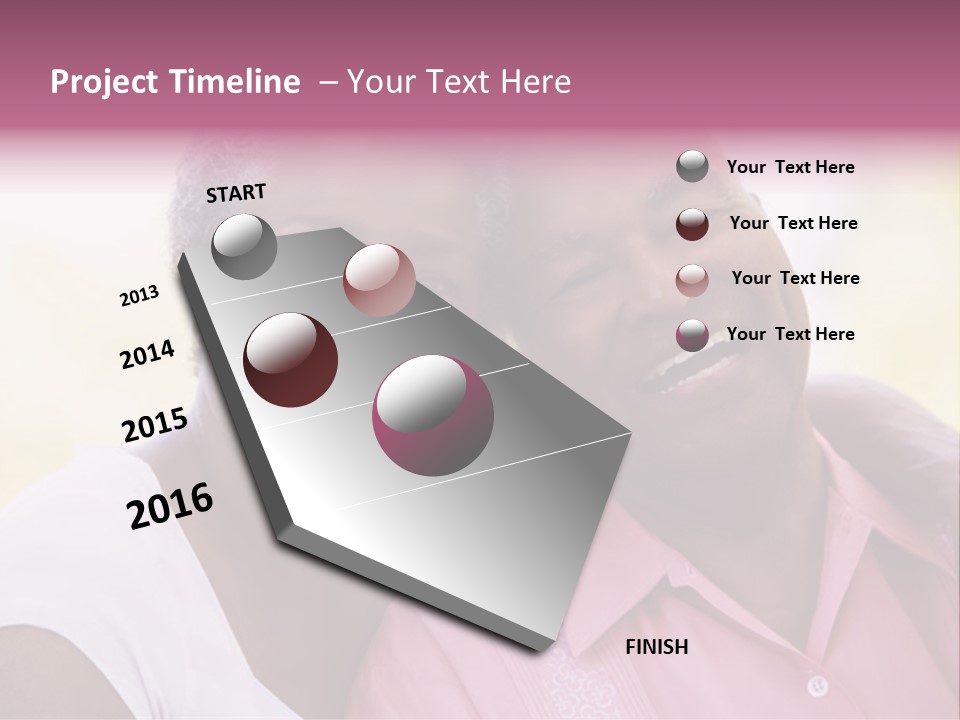 Romantic Senior Couple Relaxing Outside PowerPoint Template