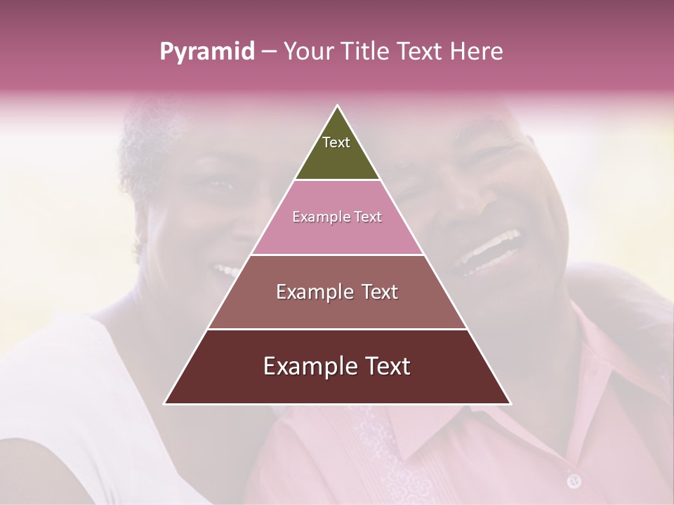 Romantic Senior Couple Relaxing Outside PowerPoint Template