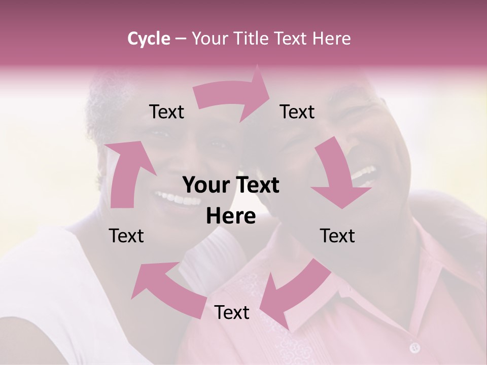 Romantic Senior Couple Relaxing Outside PowerPoint Template