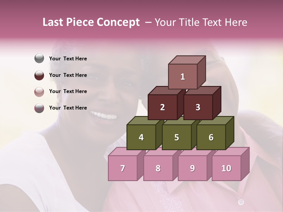 Romantic Senior Couple Relaxing Outside PowerPoint Template