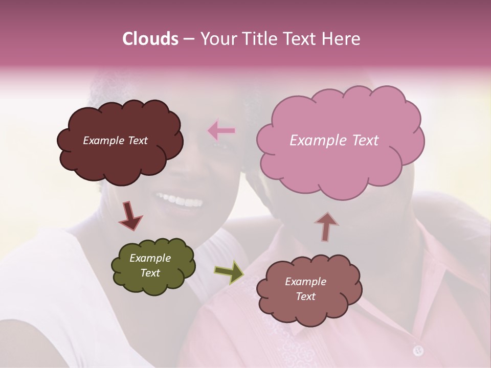 Romantic Senior Couple Relaxing Outside PowerPoint Template