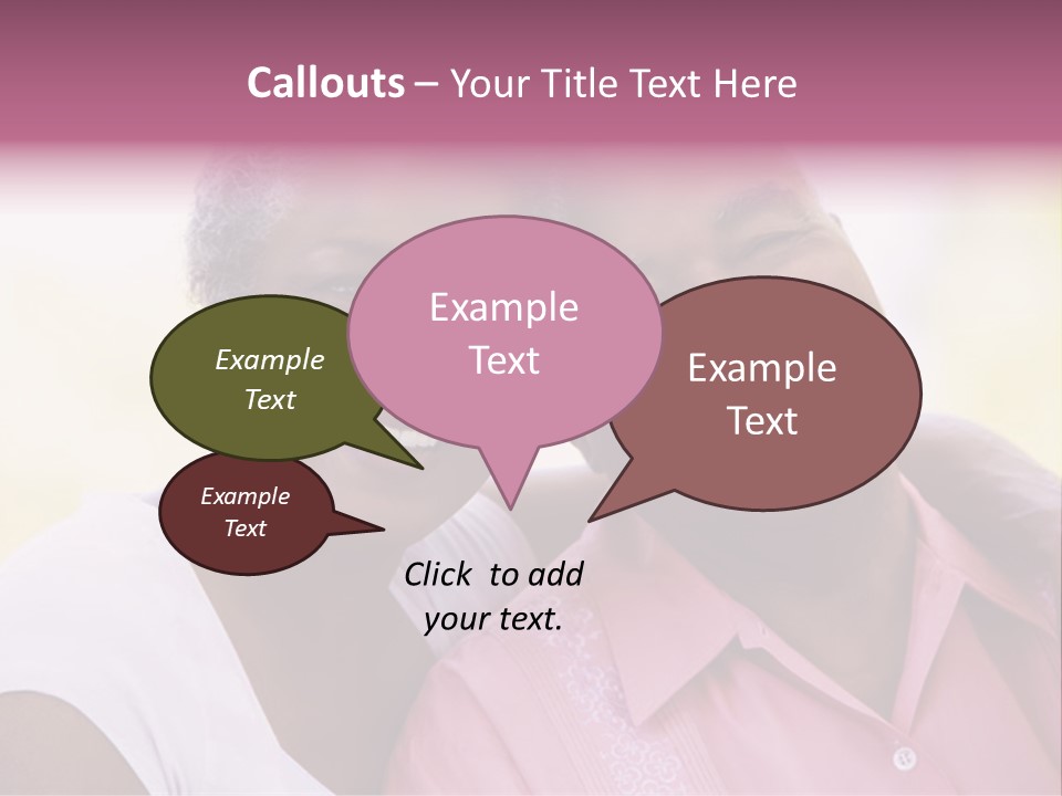 Romantic Senior Couple Relaxing Outside PowerPoint Template