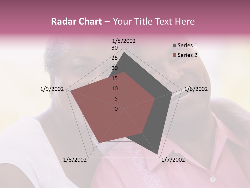 Romantic Senior Couple Relaxing Outside PowerPoint Template