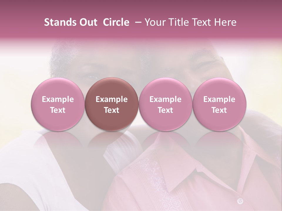 Romantic Senior Couple Relaxing Outside PowerPoint Template