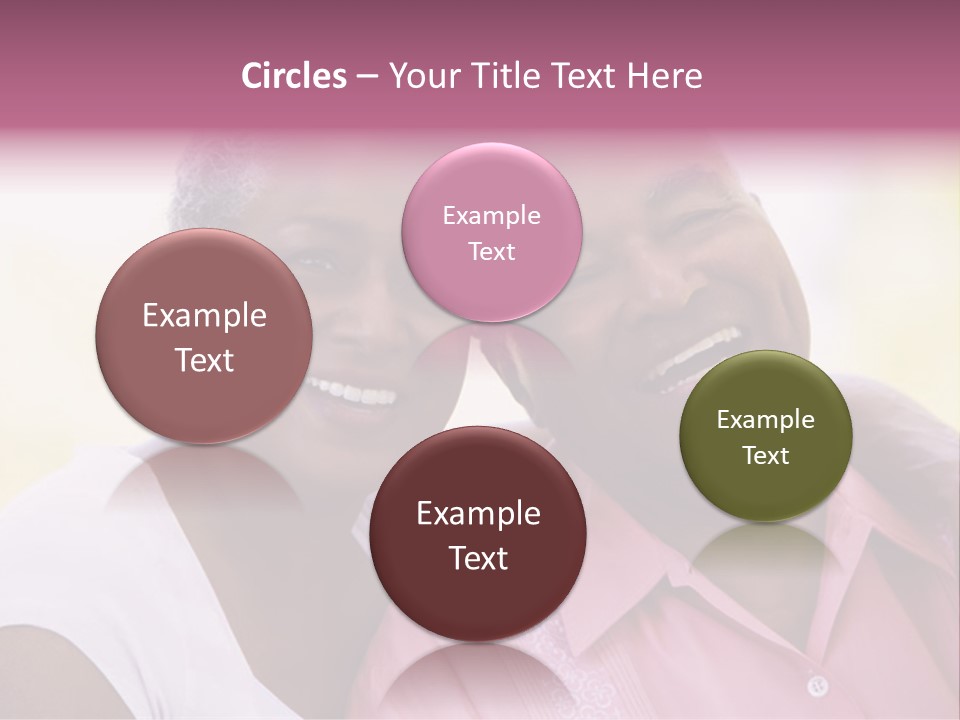 Romantic Senior Couple Relaxing Outside PowerPoint Template