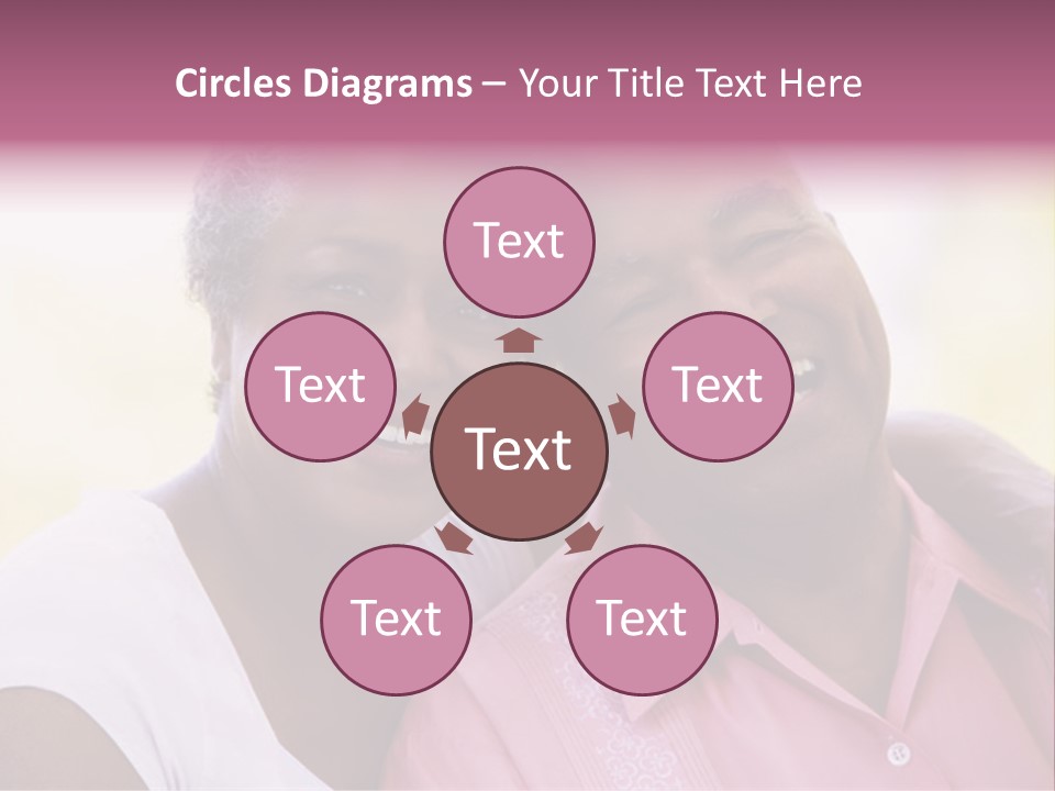 Romantic Senior Couple Relaxing Outside PowerPoint Template