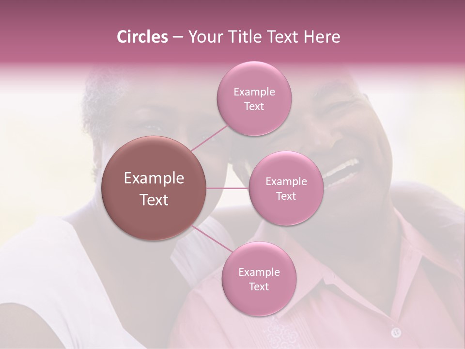 Romantic Senior Couple Relaxing Outside PowerPoint Template