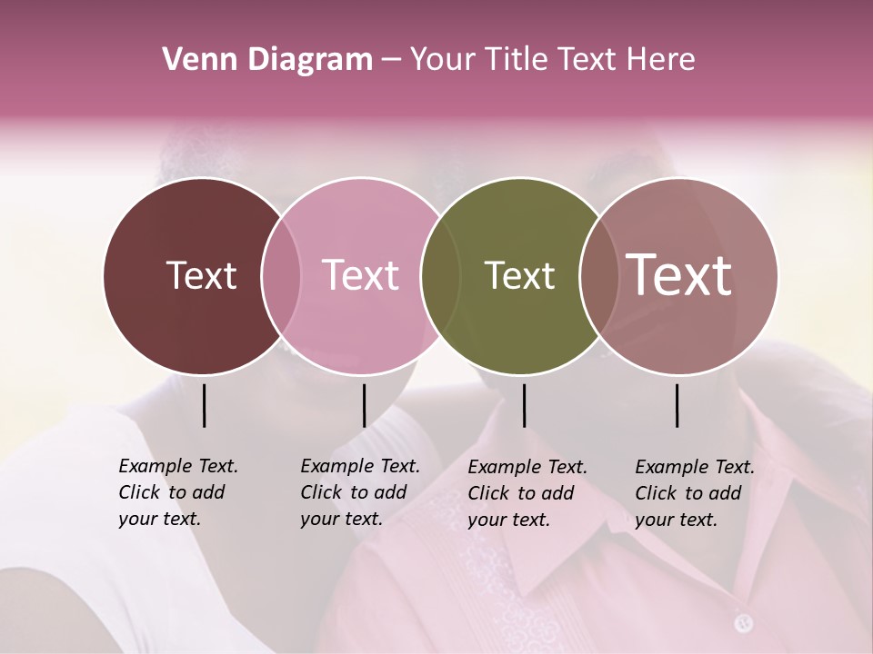 Romantic Senior Couple Relaxing Outside PowerPoint Template
