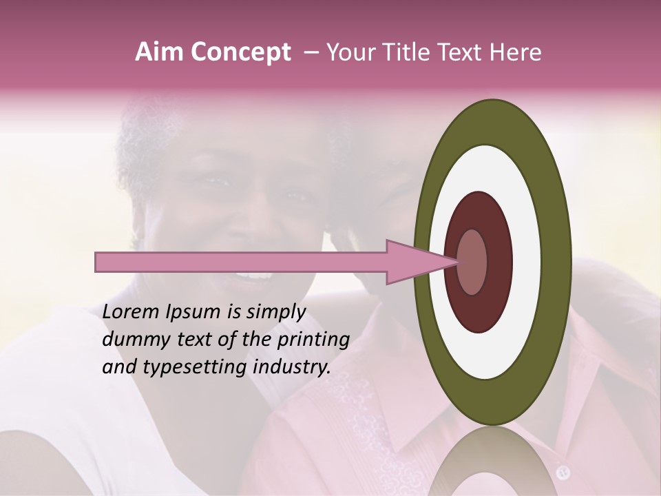 Romantic Senior Couple Relaxing Outside PowerPoint Template