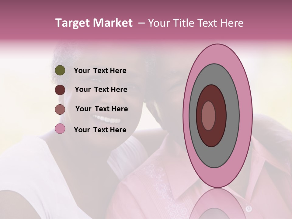 Romantic Senior Couple Relaxing Outside PowerPoint Template