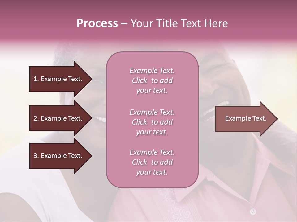 Romantic Senior Couple Relaxing Outside PowerPoint Template