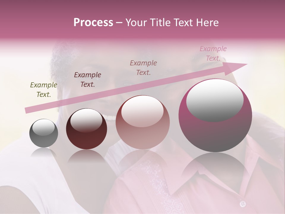 Romantic Senior Couple Relaxing Outside PowerPoint Template