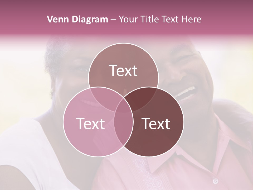 Romantic Senior Couple Relaxing Outside PowerPoint Template