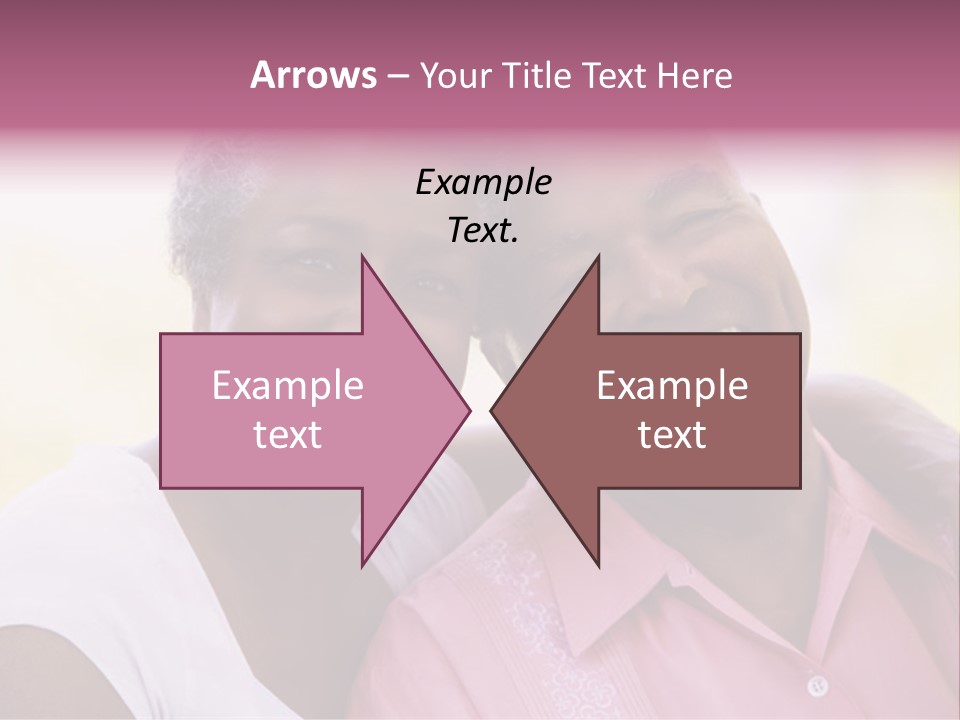 Romantic Senior Couple Relaxing Outside PowerPoint Template