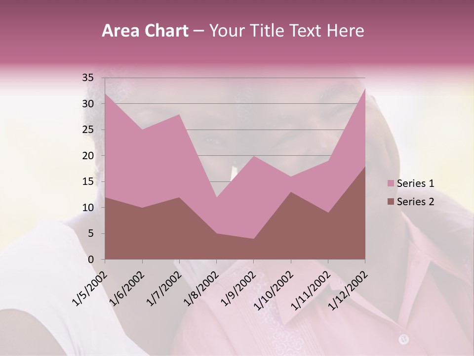 Romantic Senior Couple Relaxing Outside PowerPoint Template