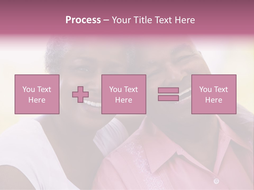 Romantic Senior Couple Relaxing Outside PowerPoint Template