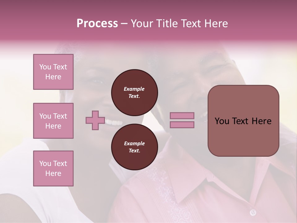 Romantic Senior Couple Relaxing Outside PowerPoint Template