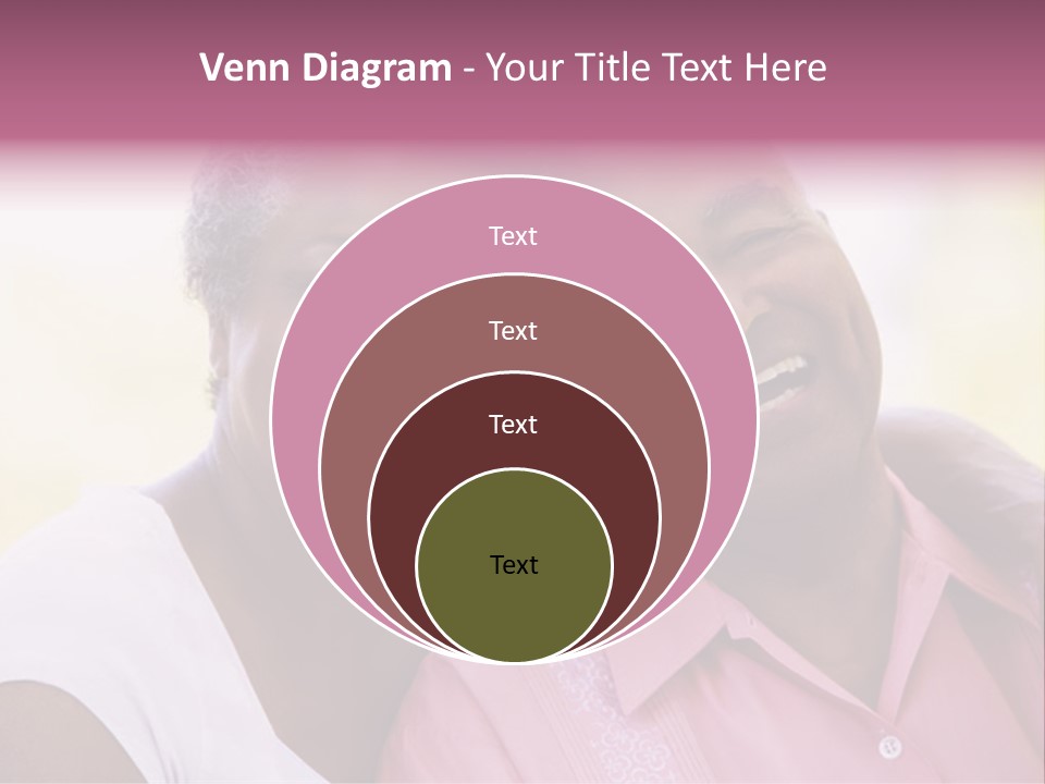 Romantic Senior Couple Relaxing Outside PowerPoint Template