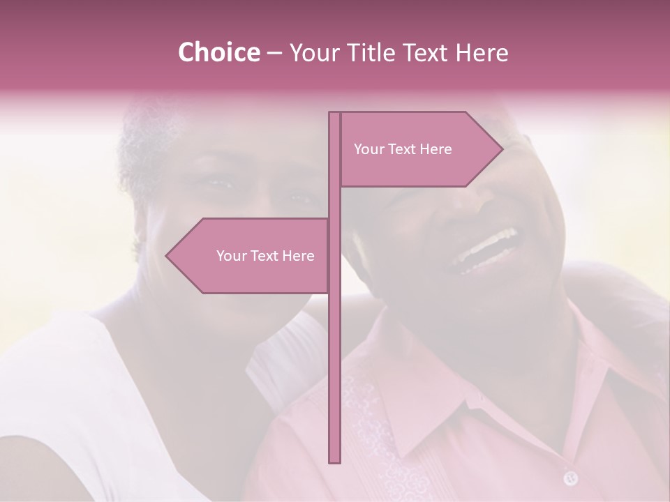 Romantic Senior Couple Relaxing Outside PowerPoint Template