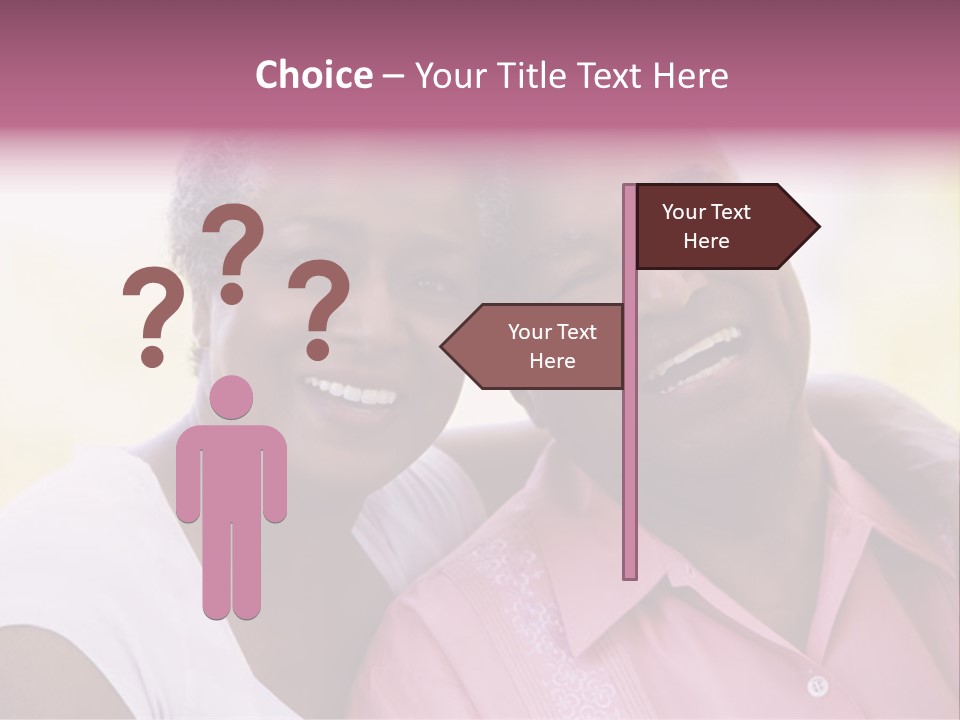 Romantic Senior Couple Relaxing Outside PowerPoint Template