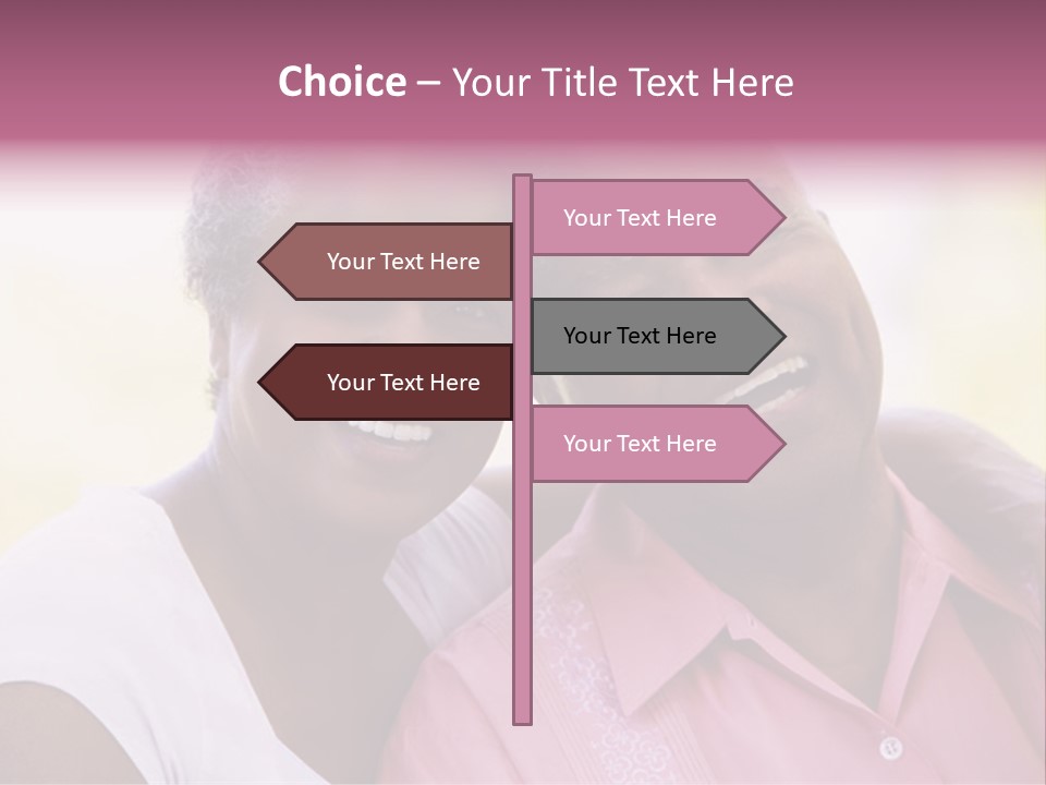 Romantic Senior Couple Relaxing Outside PowerPoint Template