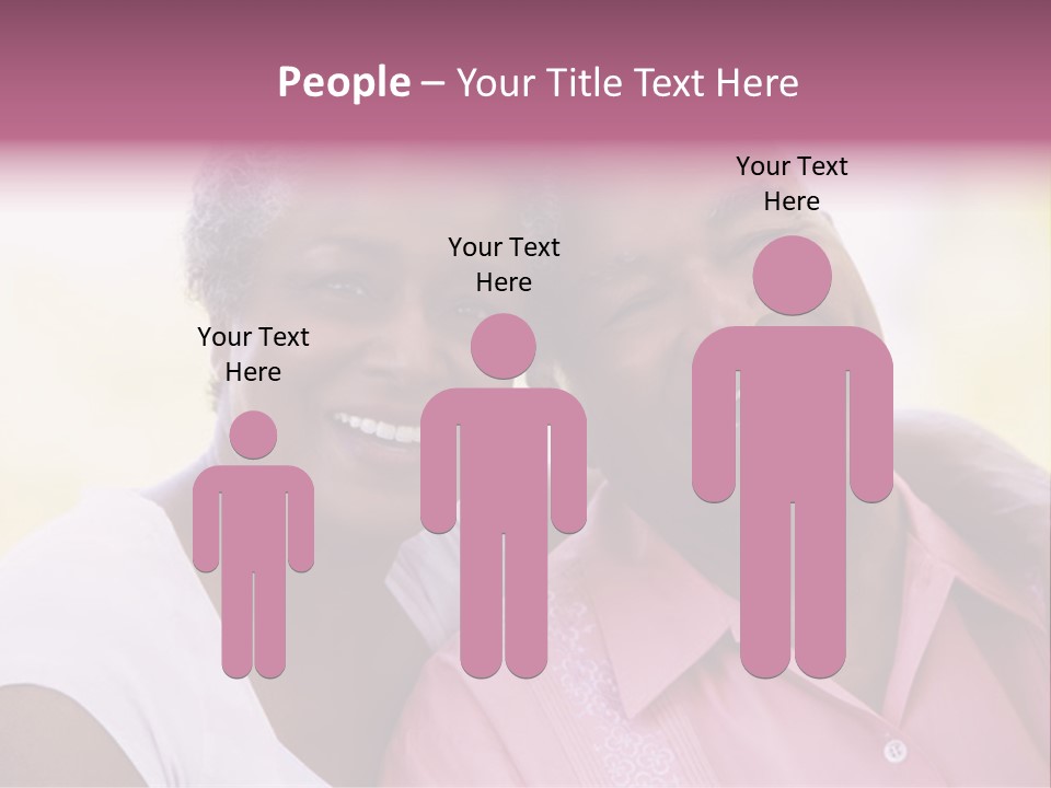 Romantic Senior Couple Relaxing Outside PowerPoint Template