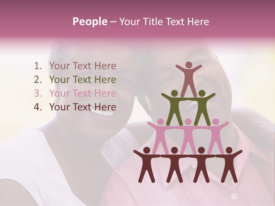 Romantic Senior Couple Relaxing Outside PowerPoint Template