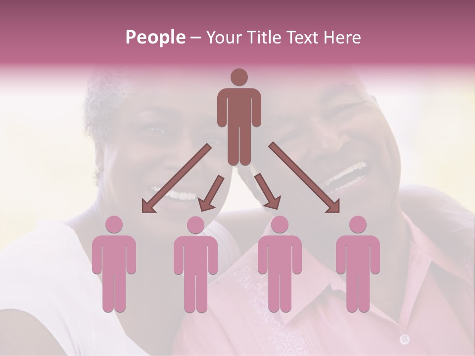 Romantic Senior Couple Relaxing Outside PowerPoint Template