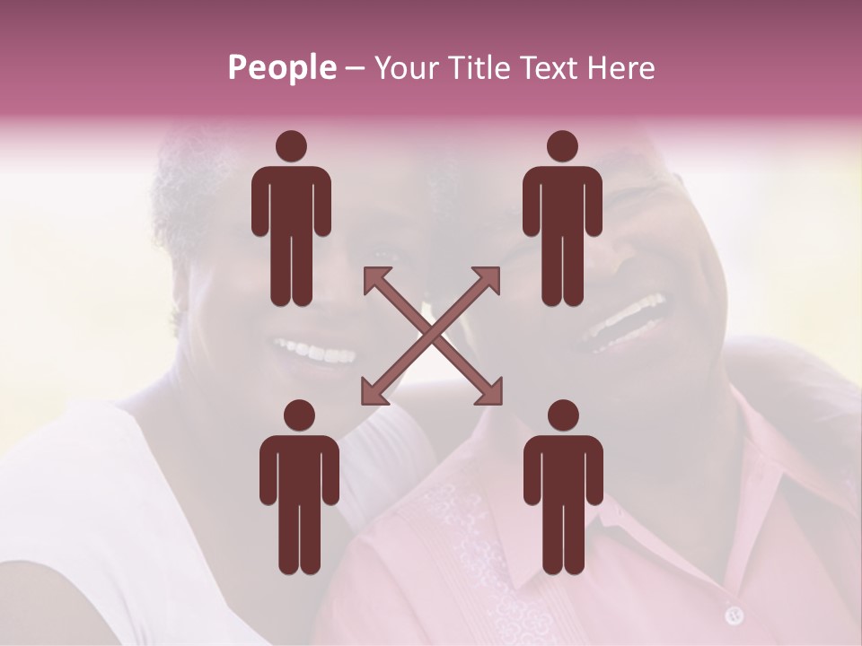 Romantic Senior Couple Relaxing Outside PowerPoint Template