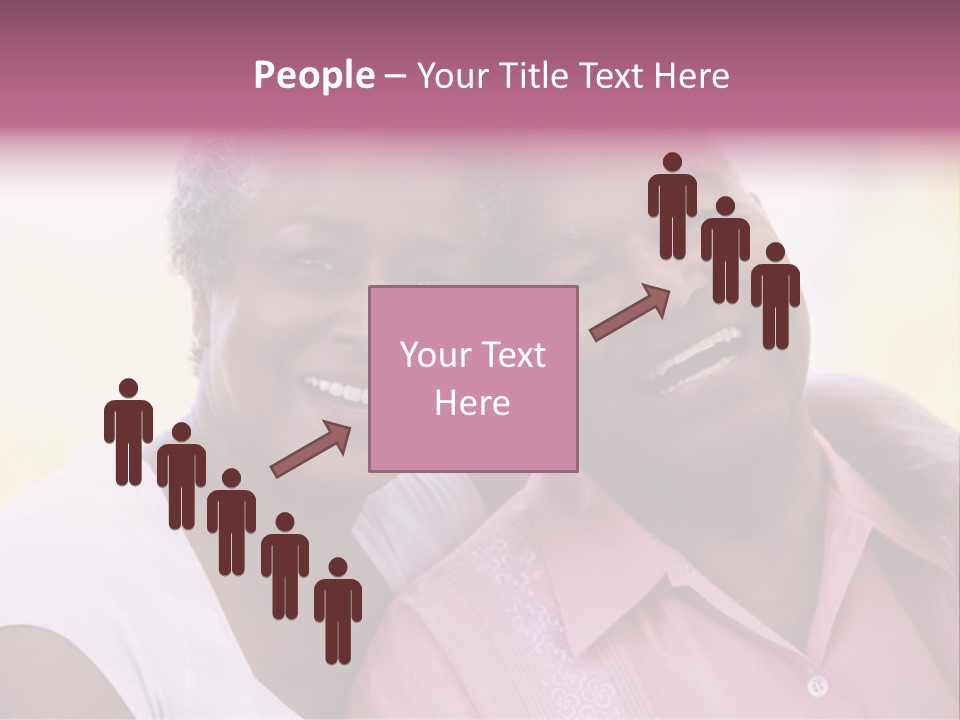 Romantic Senior Couple Relaxing Outside PowerPoint Template