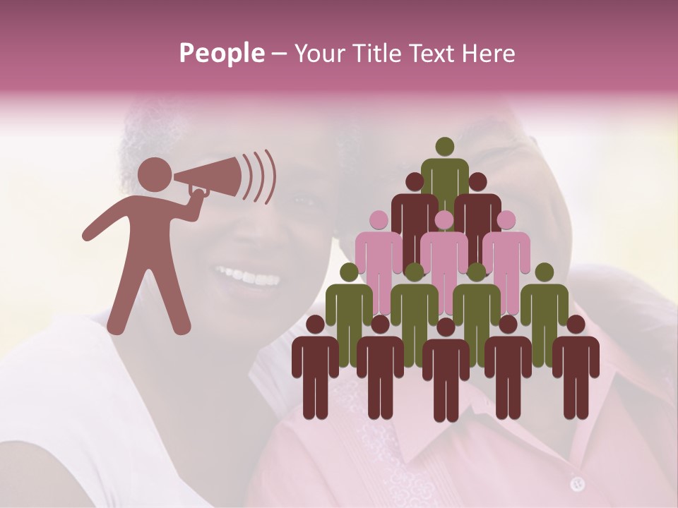 Romantic Senior Couple Relaxing Outside PowerPoint Template