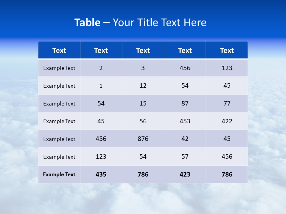 Clouds PowerPoint Template