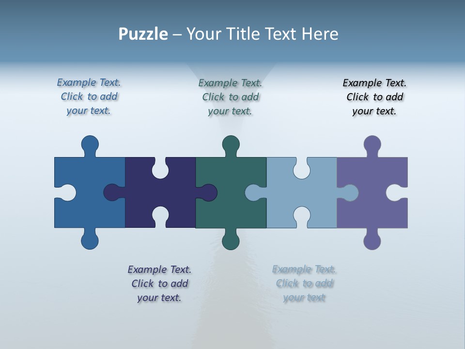 Bridge Over River In Fog PowerPoint Template