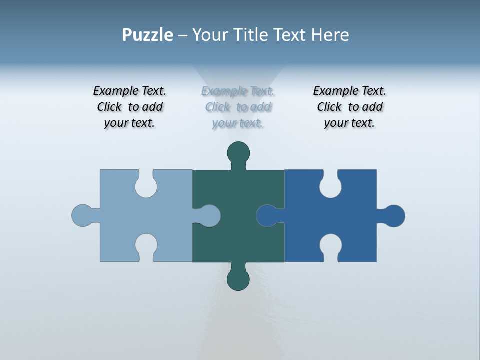 Bridge Over River In Fog PowerPoint Template