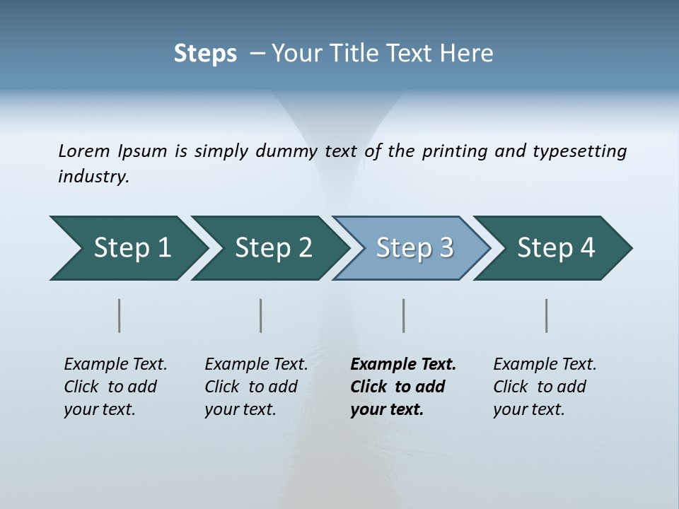 Bridge Over River In Fog PowerPoint Template