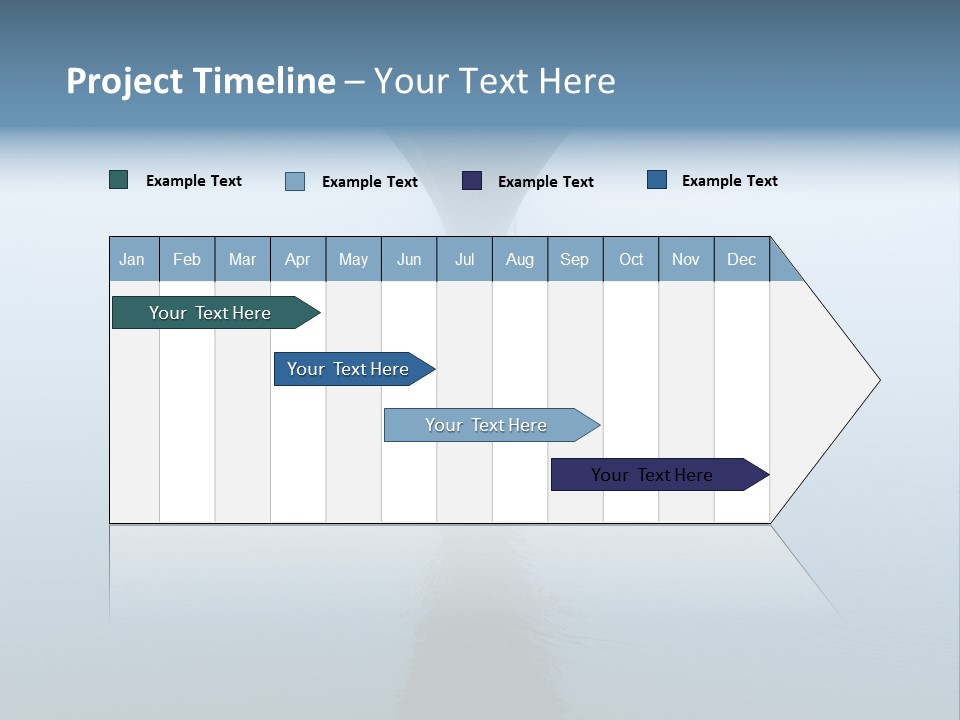 Bridge Over River In Fog PowerPoint Template