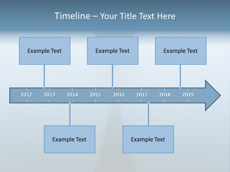 Bridge Over River In Fog PowerPoint Template