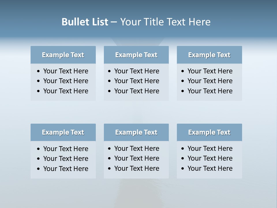 Bridge Over River In Fog PowerPoint Template