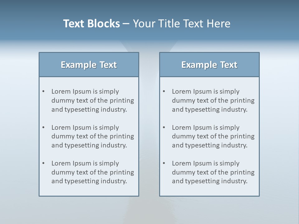 Bridge Over River In Fog PowerPoint Template