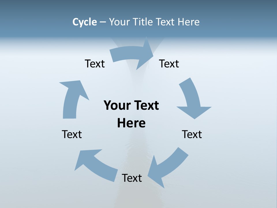 Bridge Over River In Fog PowerPoint Template