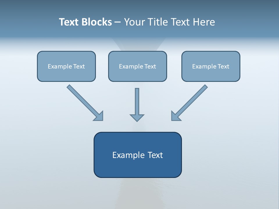 Bridge Over River In Fog PowerPoint Template