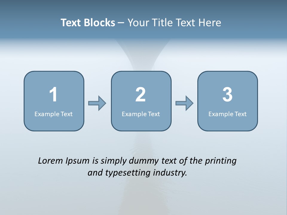 Bridge Over River In Fog PowerPoint Template