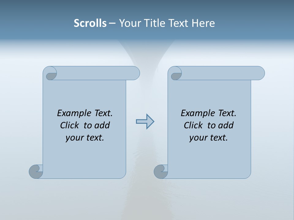Bridge Over River In Fog PowerPoint Template