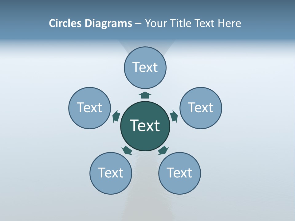 Bridge Over River In Fog PowerPoint Template