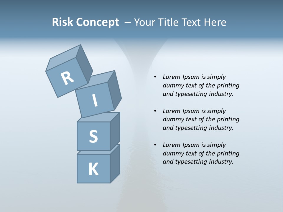 Bridge Over River In Fog PowerPoint Template