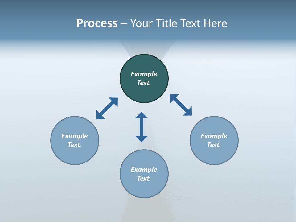 Bridge Over River In Fog PowerPoint Template
