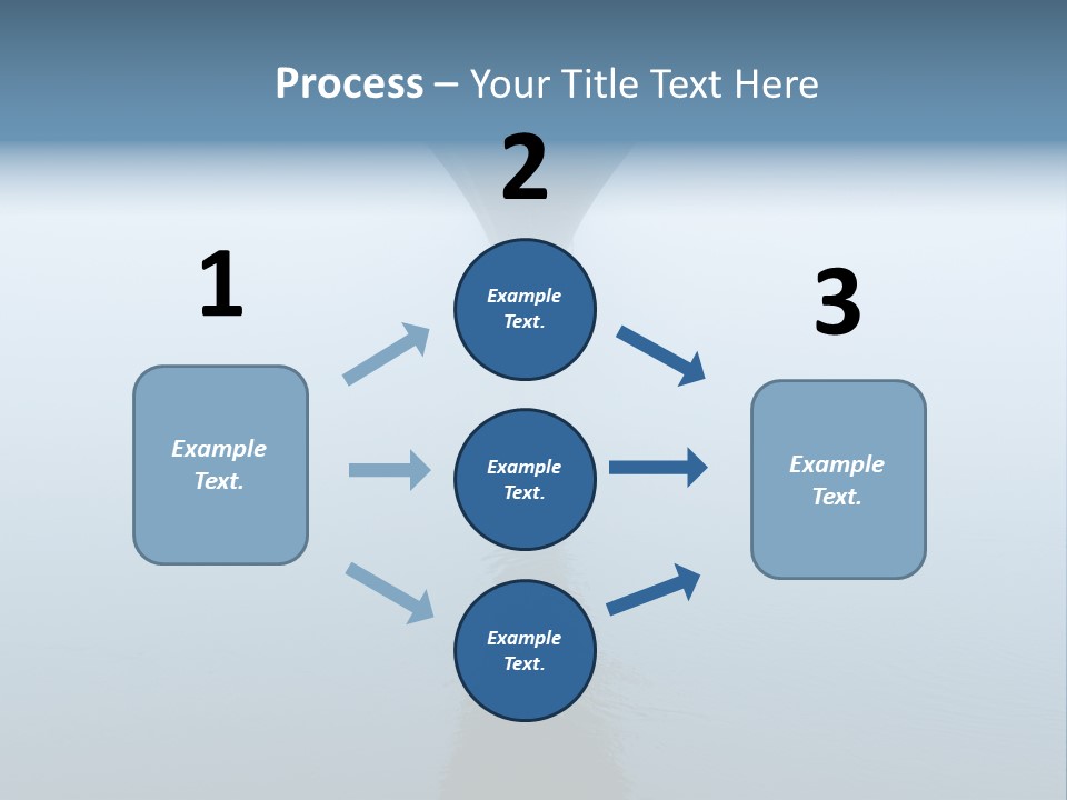 Bridge Over River In Fog PowerPoint Template