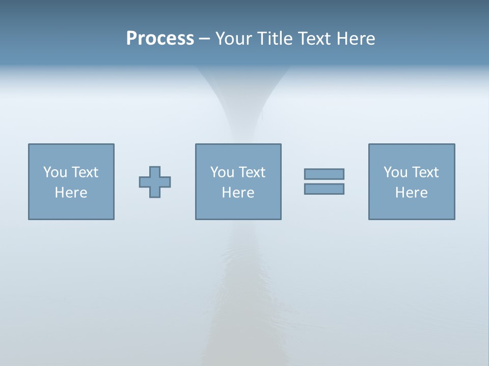 Bridge Over River In Fog PowerPoint Template
