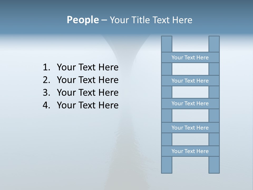 Bridge Over River In Fog PowerPoint Template