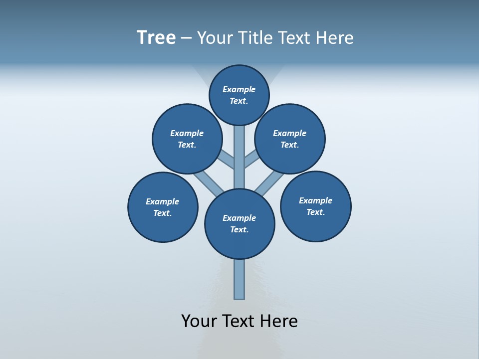 Bridge Over River In Fog PowerPoint Template